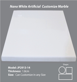 Nano White Artificial Customize Marble 