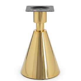 Jilphar Furniture Modern Conical Gold Table Base JP3111
