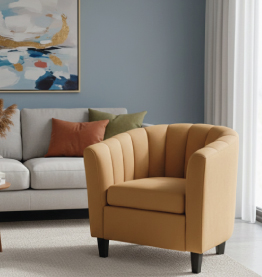 Jilphar Furniture Versatile Barrel Accent Single Seater Customize Sofa JP5004D