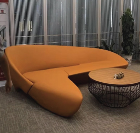 Jilphar Furniture Italian Design Moon Sofa Irregular Shaped Creative Art Zaha Fiberglass Moon Sofa JP5105R