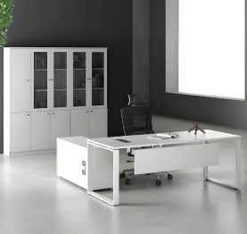 Jilphar Furniture Modern White L-Shaped Manager Desk JP7038