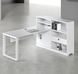 Jilphar Furniture Modern 1-Person Workstation with High Cabinet Storage JP7040