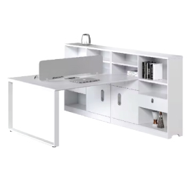 Jilphar Furniture Modern 2-Person Office Workstation with Integrated Storage JP7050