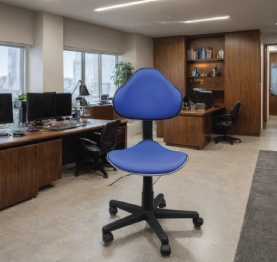 Jilphar Furniture Whitney Blue Fabric Swivel Ergonomic Task Office Chair JP9993
