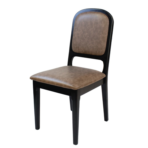 Jilphar PU Leather Classical Solid Wooden Chair JP1011A