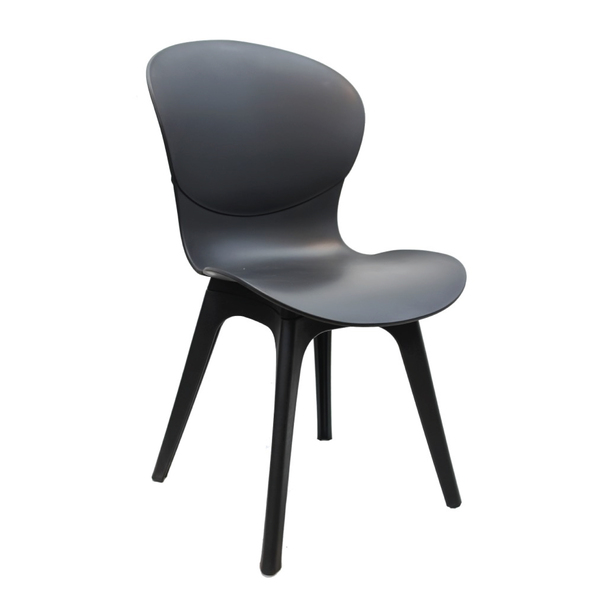 Jilphar Furniture Polypropylene Dining Chair Black, JP1027