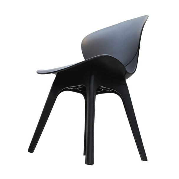 Jilphar Furniture Polypropylene Dining Chair Black, JP1027