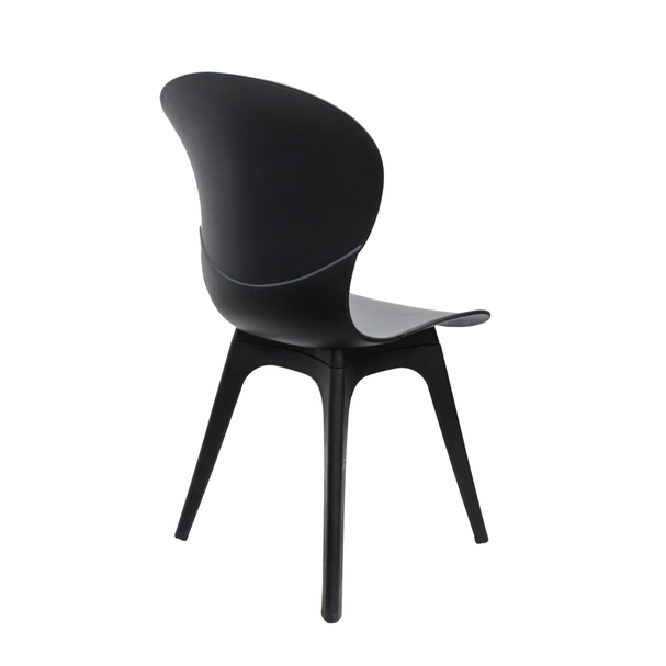 Jilphar Furniture Polypropylene Dining Chair Black, JP1027