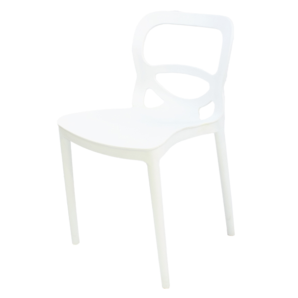 Jilphar Furniture Polypropylene Dining  chair JP1030, White 