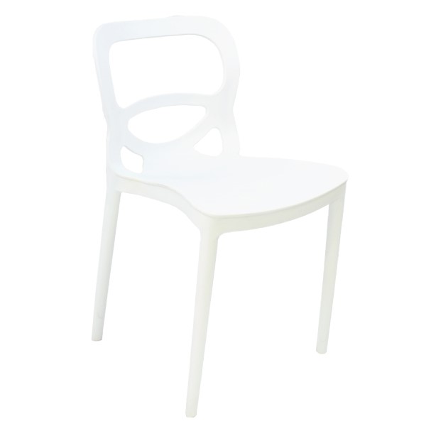 Jilphar Furniture Polypropylene Dining  chair JP1030, White 