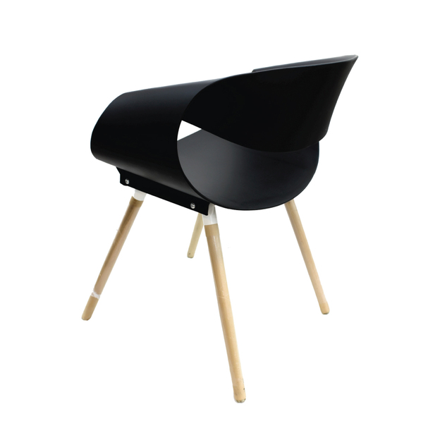   Jilphar Furniture Modern PP Dining Chair with Wooden Legs JP1037