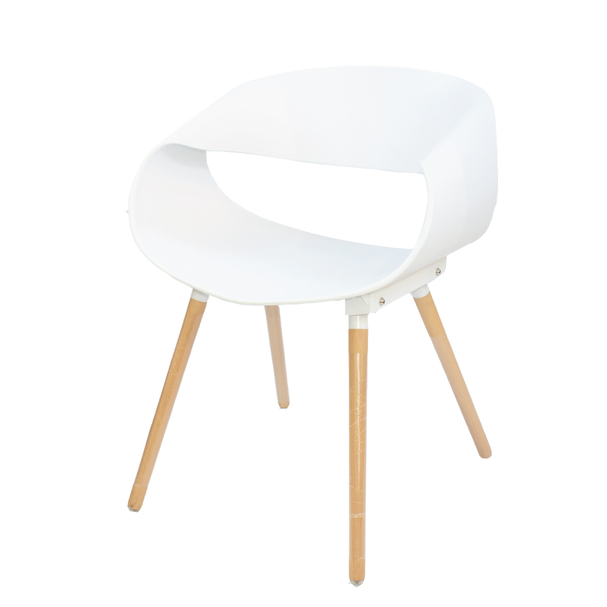   Jilphar Furniture Modern PP Dining Chair with Wooden Legs JP1037