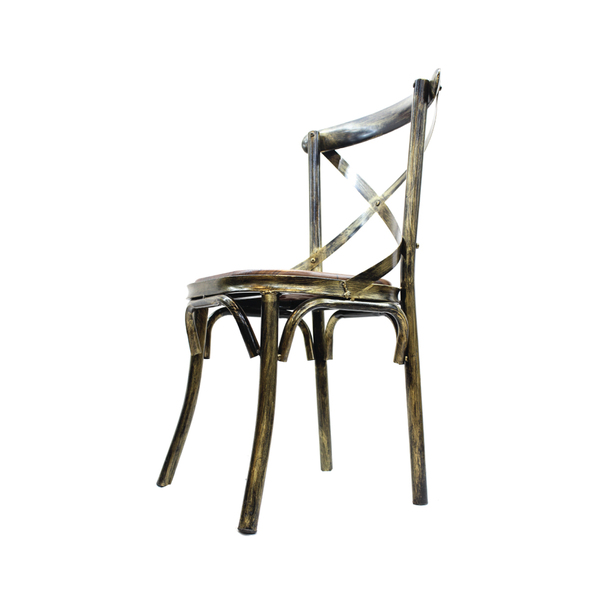 Jilphar Furniture Cross Back Metal Dining Chair JP1043