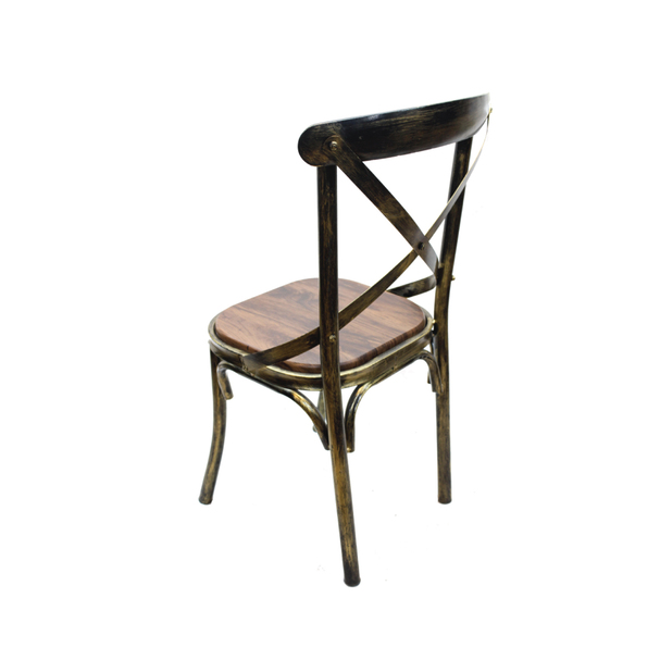 Jilphar Furniture Cross Back Metal Dining Chair JP1043