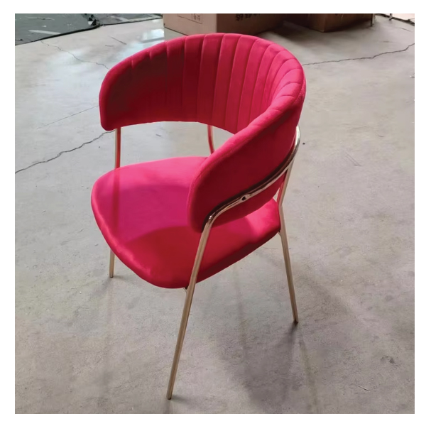 Jilphar Furniture Red Velvet Accent Chair JP1096B