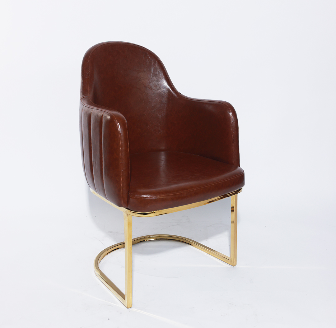 Jilphar Furniture High End SS Gold Customize ArmChair JP1098B