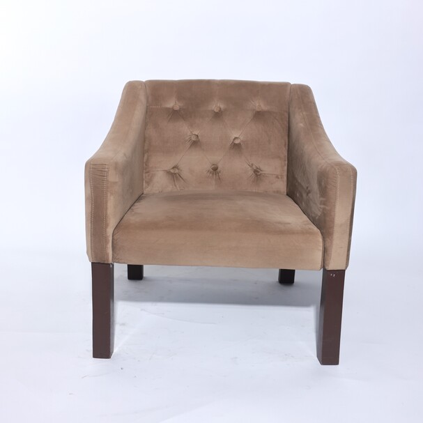 Jilphar Furniture Velvet Fabric Armchair – Customizable Color Options JP1109