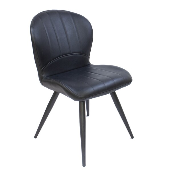 Jilphar Furniture Modern Black PU leather Dining Chair JP1149