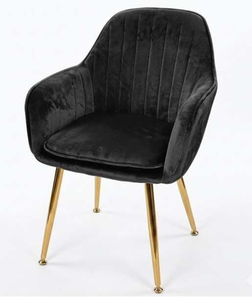 Jilphar Furniture Modern Customizable Dining Chair with Golden Legs JP1181C