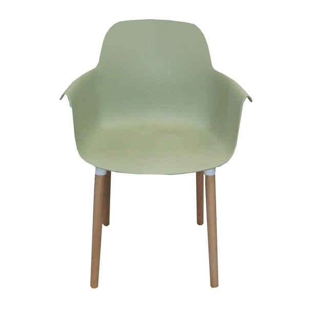 Jilphar Furniture Dining Chair with  Wooden Leg- Black JP1267C