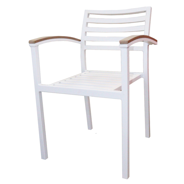 Jilphar Furniture Aluminum White Outdoor Chair JP1288