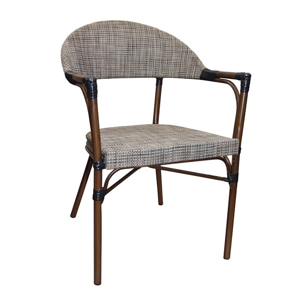 Jilphar Furniture Abaca Rope Chair with Wooden Color Metal Legs - JP1289