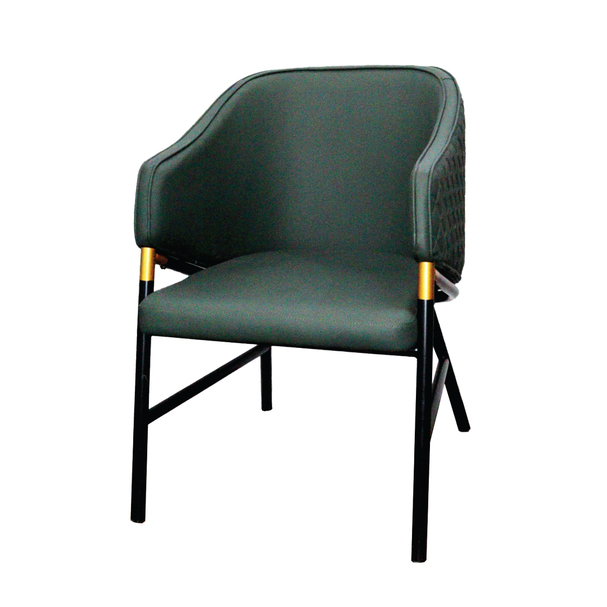 Jilphar Furniture Luxury Leather Dining Chair with Metal Legs - JP1292