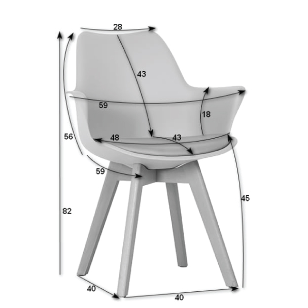 Jilphar Furniture Galaxy Design  Dining Chair JP1300B