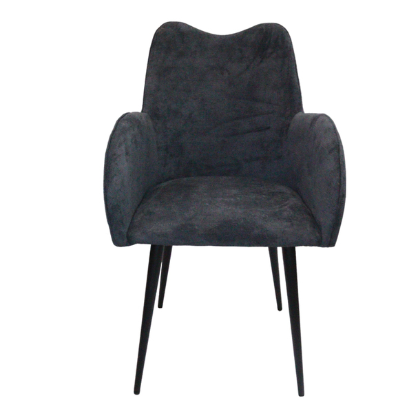 Jilphar Furniture Modern Polyester Fabric Dining Chair with Coated Steel Leg Grey - JP1301A