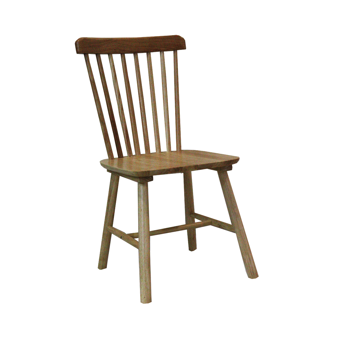 Jilphar Oiled Walnut Wood Spindle Back Dining Chairs, JP1308