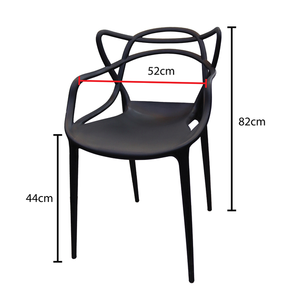 Jilphar Furniture Half Molded Polypropylene  Dining Chair JP1325- Multi Color 