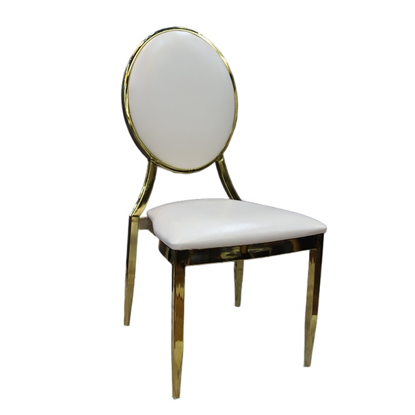 Jilphar Furniture  luxury stainless steel gold  dining chair JP1356