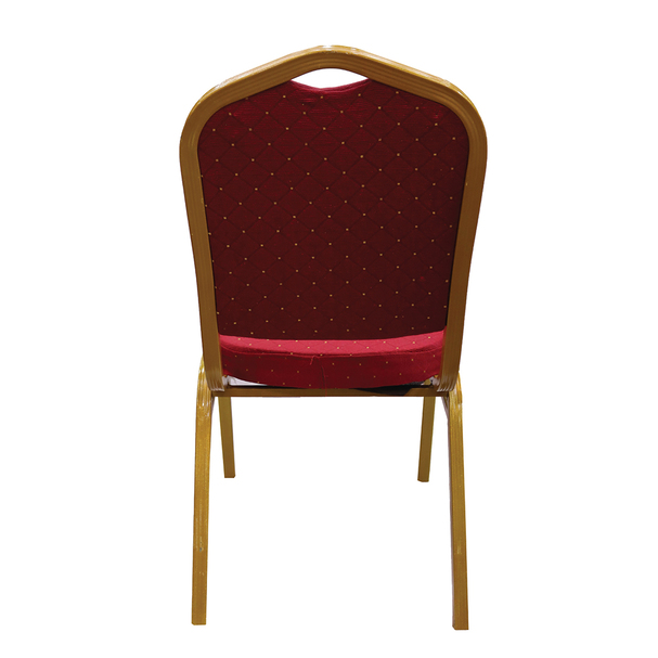 Jilphar Furniture Stainless Steel Banquet Chair - Light Red JP1382