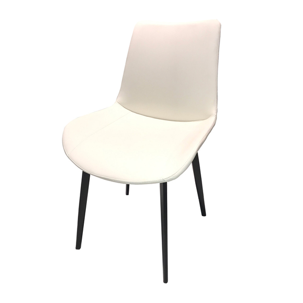 Jilphar Furniture White Faux leather Dining Chair JP1409C