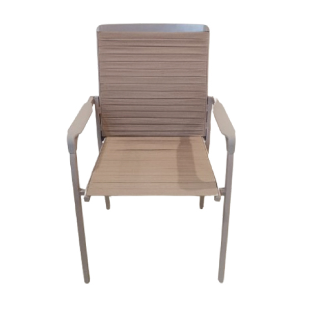 Jilphar Furniture Natural Rubber Webbing Outdoor Armchair JP1433B