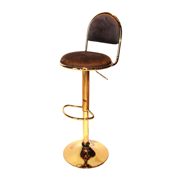 Jilphar Furniture Velvet Swivel Golden Bar Chair JP1439