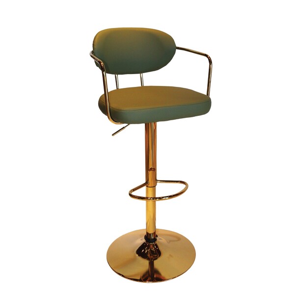 Jilphar Furniture Adjustable 360 Rotating Gold Metal High Chair JP1440