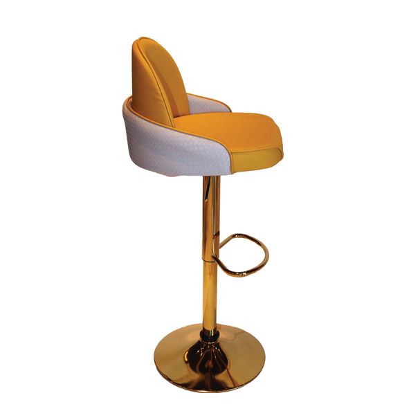 Jilphar Furniture 360 Rotating Gold Metal High Chair JP1441