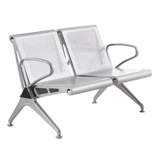 Jilphar Furniture Modern Two Seater Armed Waiting Chair – Metal Frame JP1490B