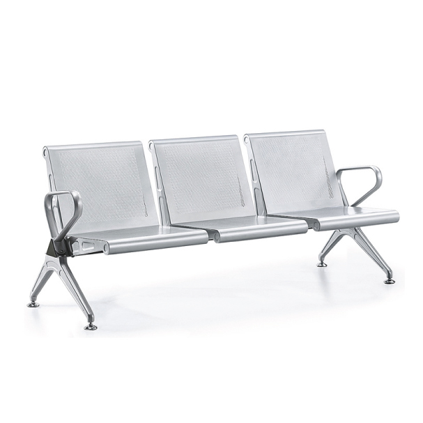 Jilphar Furniture Modern Three Seater Armed Waiting Chair – Metal Frame JP1490C