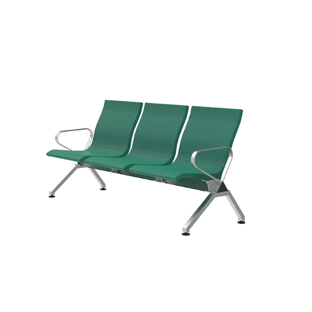 Jilphar Furniture 3-Seater Armed Waiting Chair Green– Sleek & Durable Design JP1492A