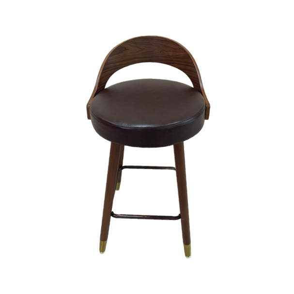 Jilphar Furniture Brown PU Leather Bar Chair - JP1496