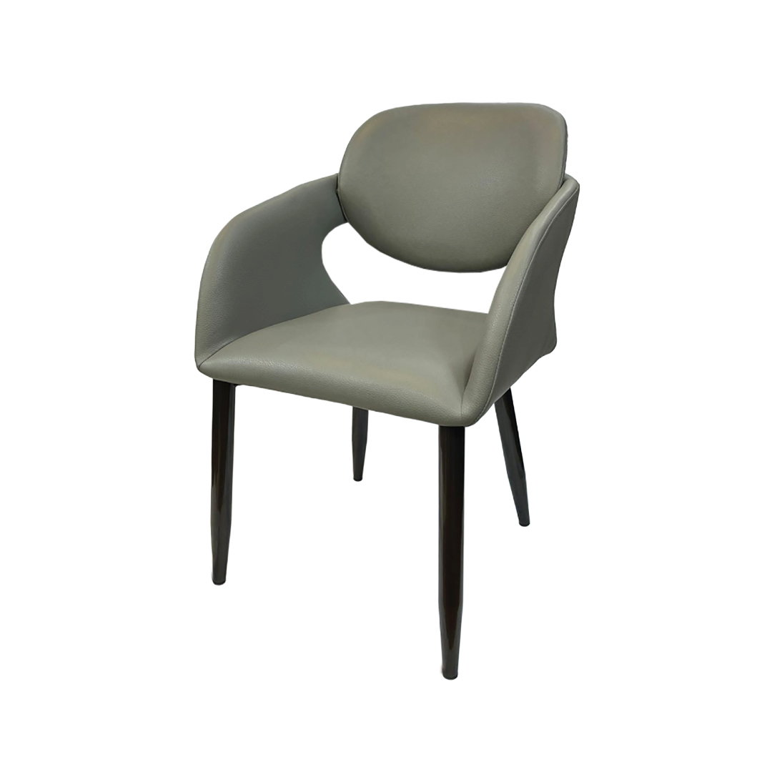 Jilphar Furniture Modern Leather Arm Chair with Metal Legs JP1539A