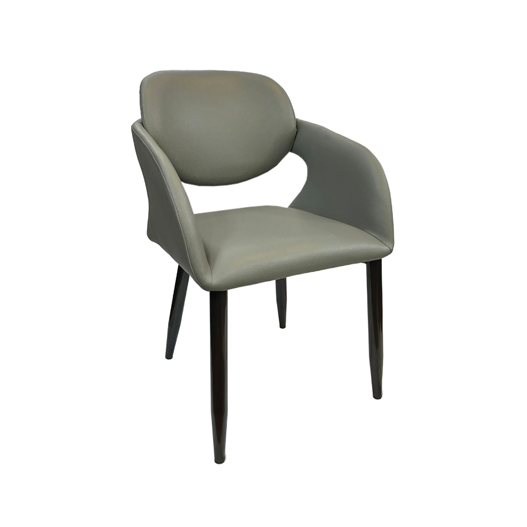 Jilphar Furniture Modern Leather Arm Chair with Metal Legs JP1539A