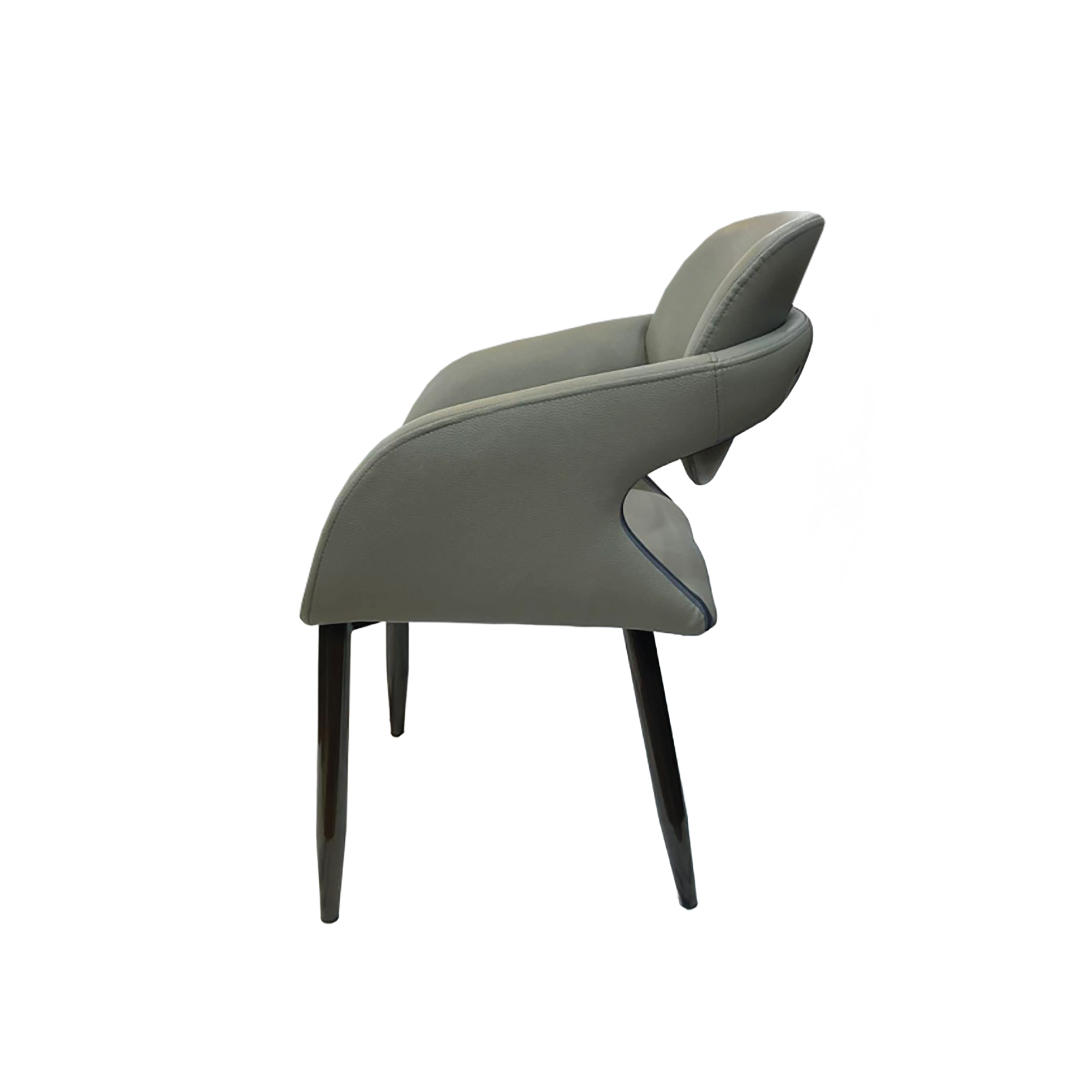 Jilphar Furniture Modern Leather Arm Chair with Metal Legs JP1539A