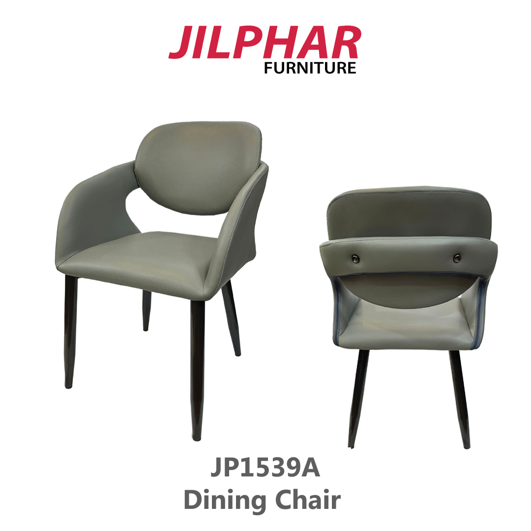 Jilphar Furniture Modern Leather Arm Chair with Metal Legs JP1539A