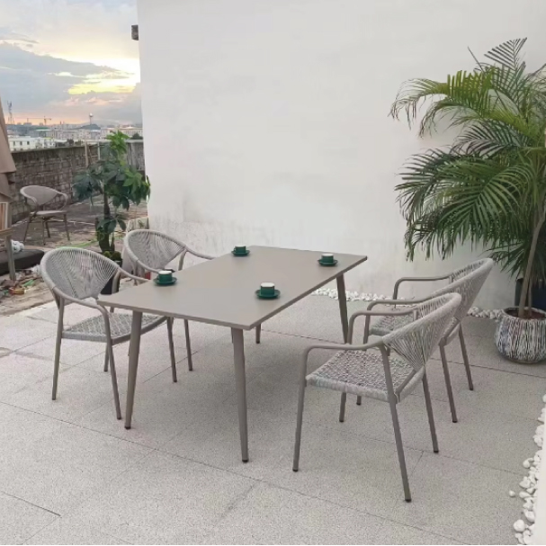 Jilphar Furniture Modern Outdoor Rope Woven Chair JP1545