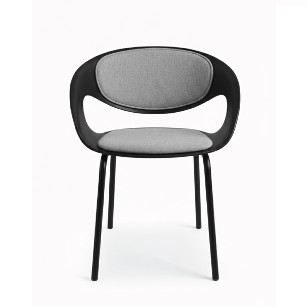 Jilphar Furniture Modern Molded Black Chair JP1563A