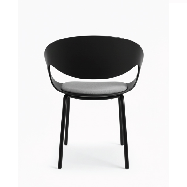 Jilphar Furniture Modern Molded Black Chair JP1563A