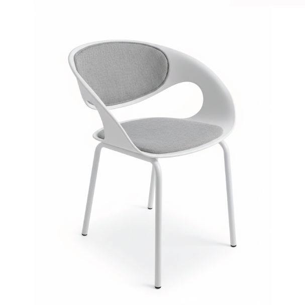 Jilphar Furniture Modern Molded White Chair JP1563B
